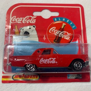 Vintage Majorette Coca-Cola 1957 Ford Thunderbird 200 Series REF 290 ECH 1/58, Die-Cast 1:64 Car, Made in France 1997, New in Box, Factory