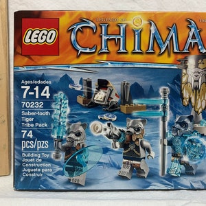 Lego 70232 Legend Of Chima Saber-Tooth Tiger Tribe Pack, Minifigures, Retired Lego, Building Toy, Construction Toys