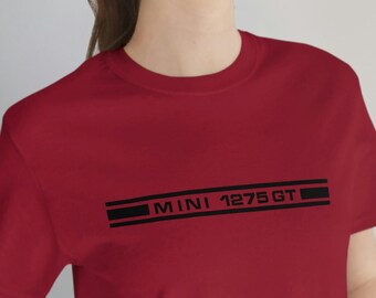 Classic Mini 1275GT Logo T-Shirt | Retro Car Enthusiast Tee | Vintage Auto Apparel | Men&#39;s Women&#39;s Unisex Shirt