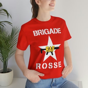 Brigade Rosse Tribute T-Shirt | Joe Strummer Inspired Design | Revolutionary Vibes | Vintage Punk Aesthetic | Red Brigade for the Revolution
