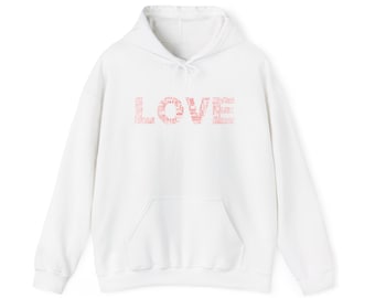 Sudadera con capucha Love, Sudadera con capucha Love para mujer, Sudadera con capucha del Día de San Valentín, Sudadera con capucha para niñas, Sudadera con capucha Trendy Love, Sudadera con capucha Te quiero, Amor personalizado
