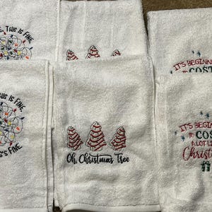 Embroidered Hand Towels