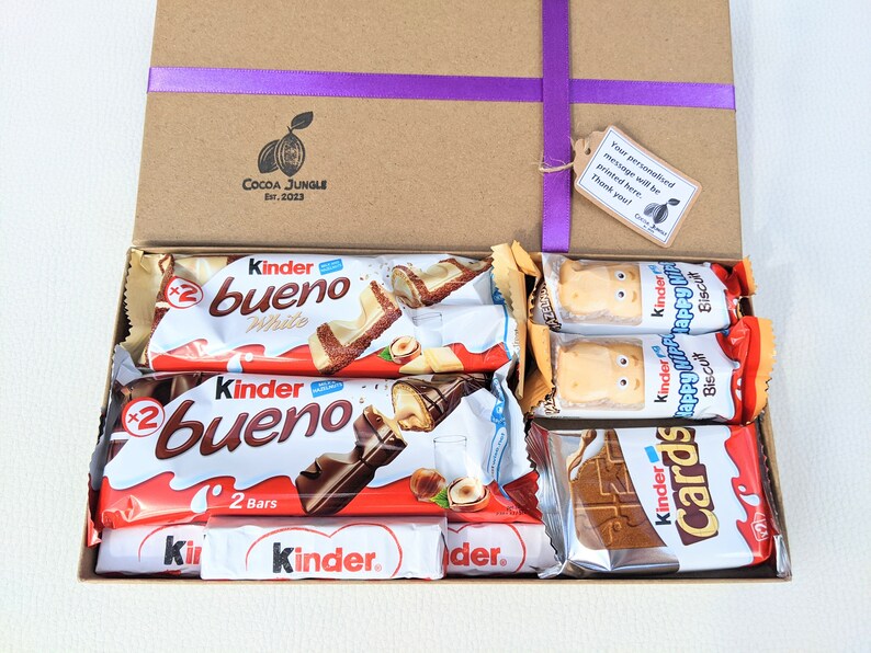 Kinder Chocolate Gift Box Chocolate Kinder Bueno Hamper Etsy