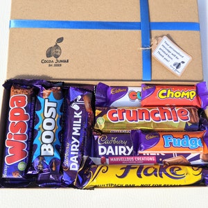 Chocolate Gift Box Chocolate Bar Hamper Treat Box Happy Birthday Gift Thank You Gift Chocolate Box Candy Bar Food Box Sweets image 5