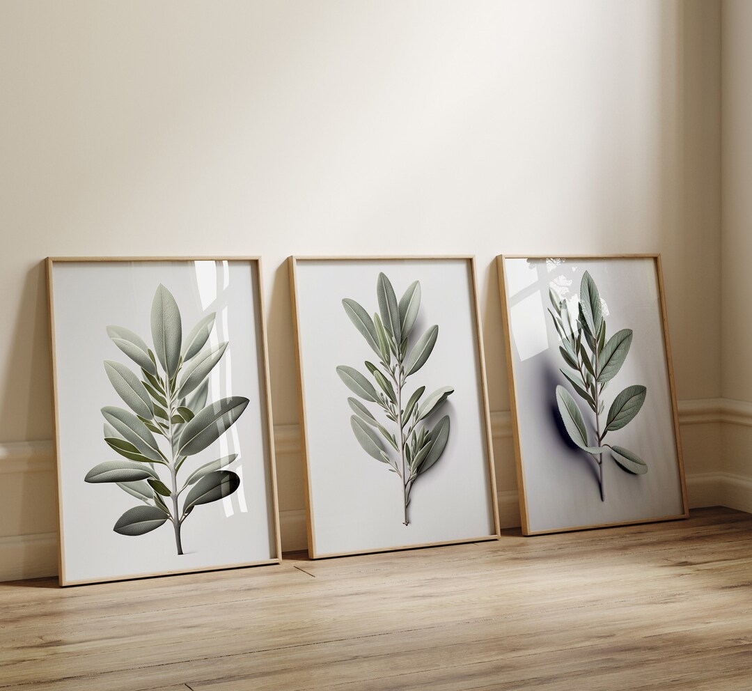Sage Green Wall Art Prints, 3 Piece Wall Art, Sage Green Decor, Over ...
