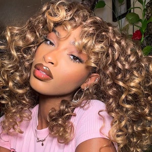 Blonde top wig etsy