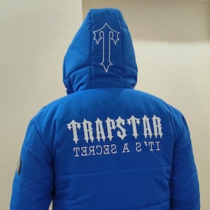 Gloss Blue Puffer Jacket: Unisex Streetwear Winter Coat