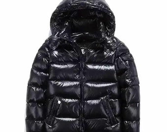 TRAPSTAR ブラック パファージャケット M Trapstar London Mens Embroidery Shiny Black Down Parka from