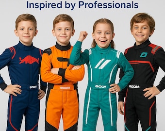 Custom Kids Go Kart Racing Suit: Personalized Youth Motorsport Racewear