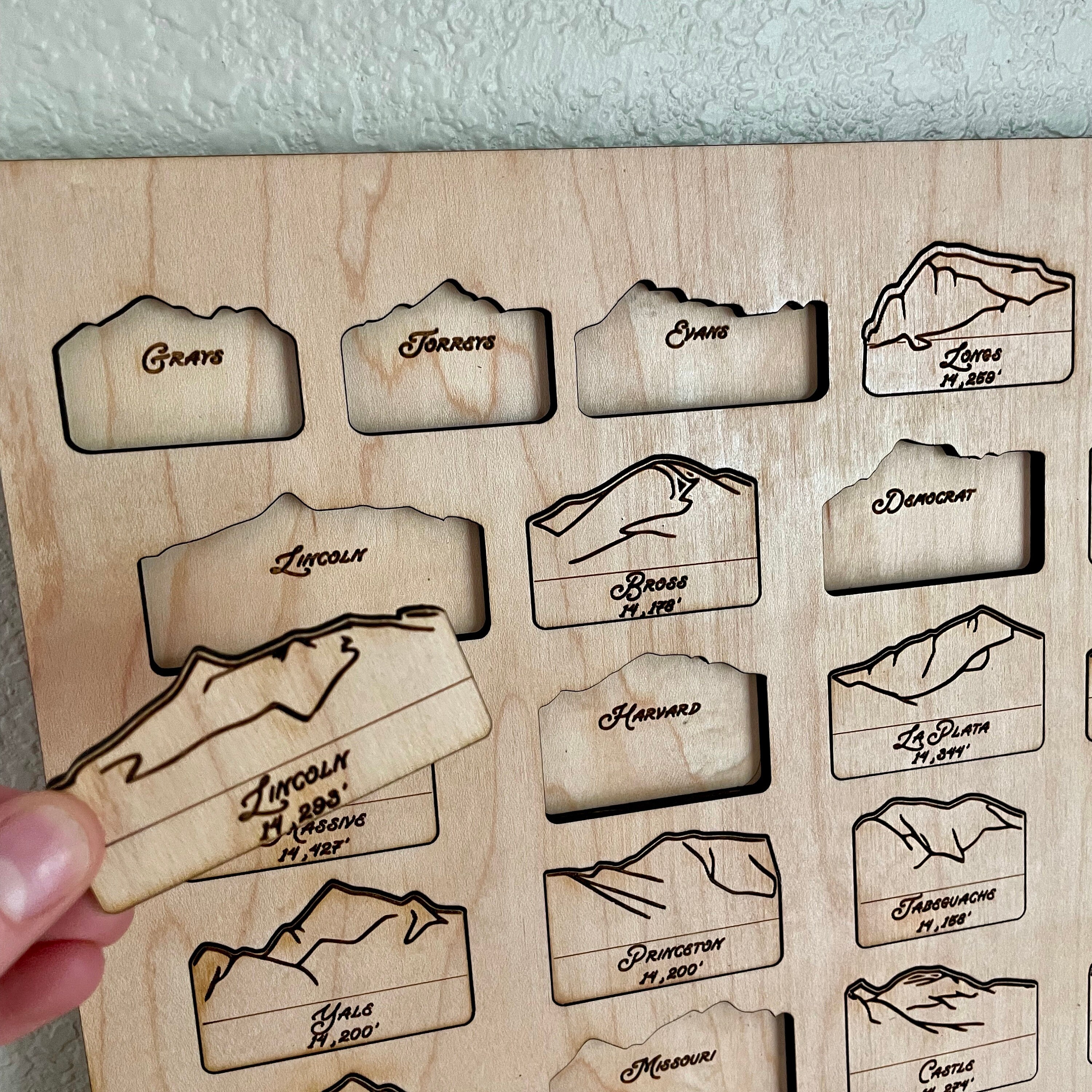 Colorado 14er Bucket List Tracker | Outdoors Hiker Gift | 14,000 ...