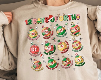 12 Tage Ortho-Weihnachts-Krankenschwester-Shirt, Orthopädie-Abteilung Shirt, Weihnachts-Krankenschwester-Shirt, Feiertags-Krankenschwester-Shirt, Ortho-Squad-Shirt