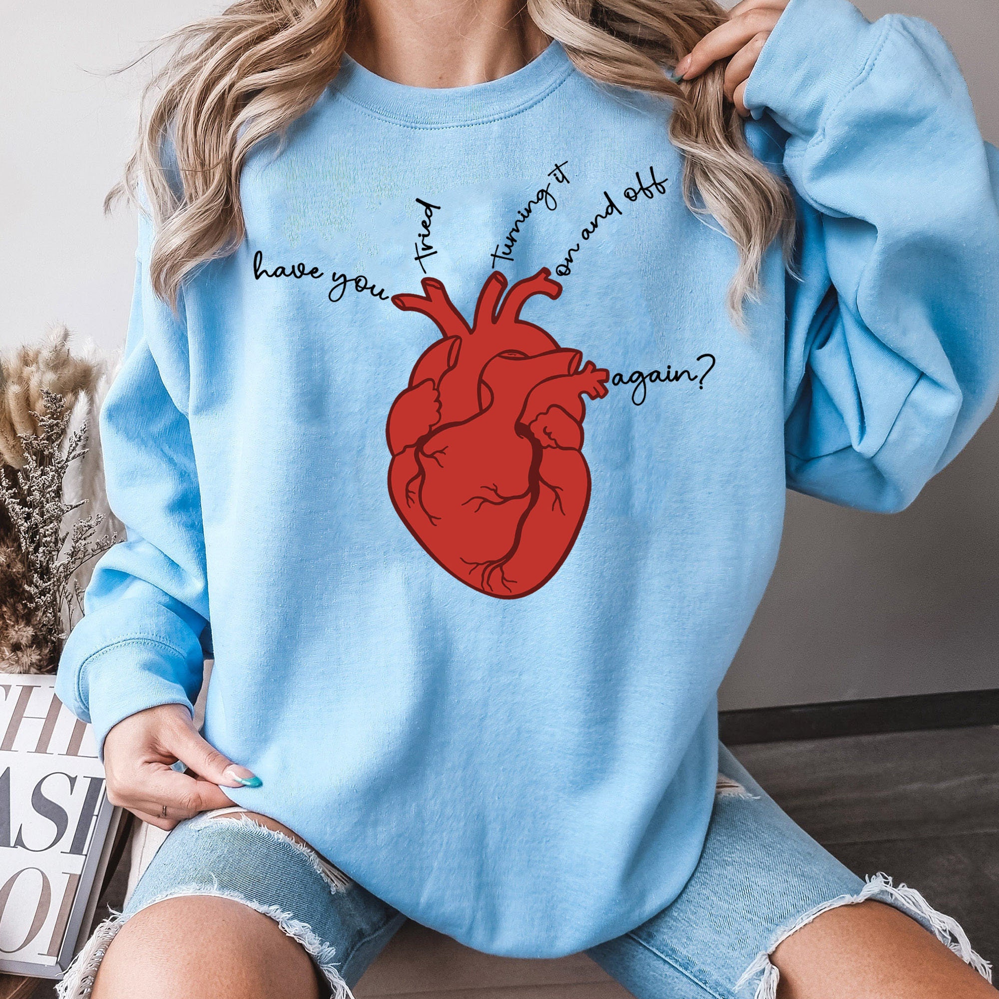 Cardiac Nurse Shirt, Heart Anatomy CVICU Sweatshirt, Anatomical Heart ...