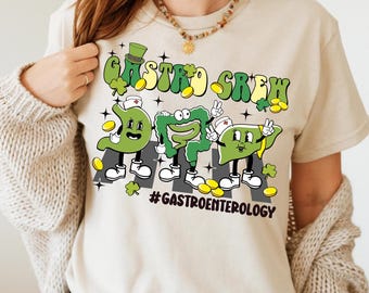 Gastro Crew Shirt, Nurse Crewneck, Gastroenterologist Shirt, Gastroenterology Nurse Shirt, Nurse Gift, St Patrick's Day Gastro Nurse Shirt