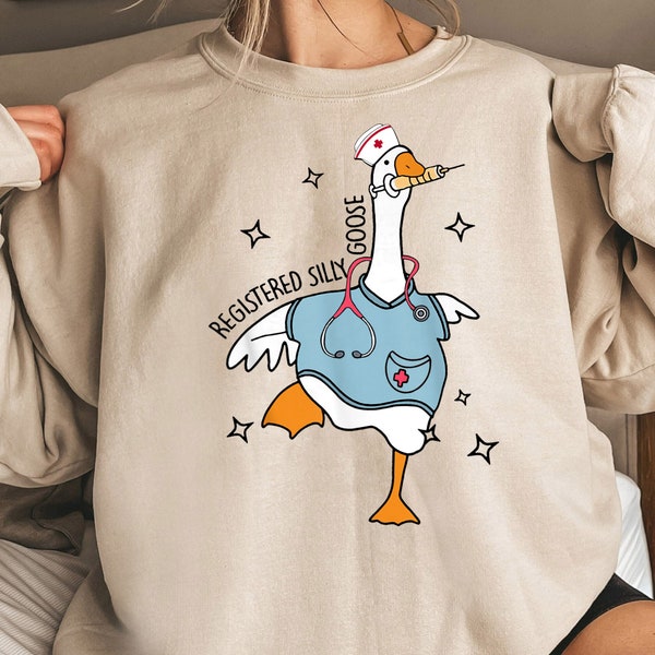 Krankenschwester Dumme Gans Sweatshirt, Nursing Studenten Shirt, Krankenschwester Shirt, Krankenschwester Geschenk, Krankenschwester Wertschätzung Shirt, Pediatric Nurse
