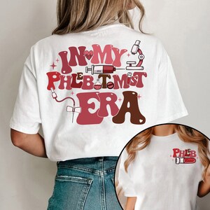 Funny Phlebotomy Sweatshirt - Graphic Crewneck Pullover For Phlebotomist Techs (Women's Casual Gift Top)