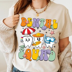 Zahnärzte Squad Sommer T-Shirt, lustiges Zahnarzt Sommer Shirt, Mundhygieniker T-Shirt, Zahnpasta und Zahn Shirt, Mint To Be Sommer T-Shirt