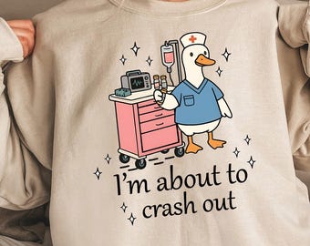 Funny Icu Nurse Shirt, Nurse Appreciation Sweatshirt, Nursing Student Swater, Icu Goose Tee, Gift For Her