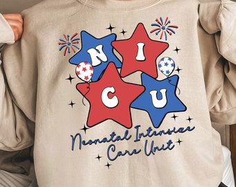 4th Of July NICU Nurse Shirt, Neonatal ICU Nurse Shirt, Fourth of July Neonatal Intensive Care Unit Patriotic Nurse Shirt, Nurse Gift