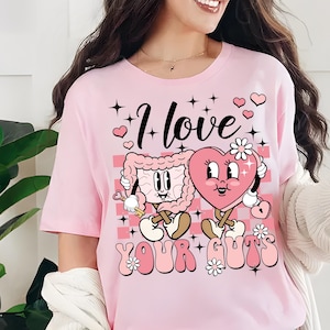 Retro GI Nurse Valentine's Day Shir, I Love Your Guts Valentine Day Shirt, Medical Endo Rn Gastroenterologist Tee, GI Tech Gift
