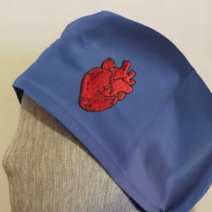 Custom Embroidered Scrub Cap,Personalized Scrub Cap Cardiac Scrub Hat, Custom Cardiac Surgeon Cap, Nurse Gift, Doctor Gift