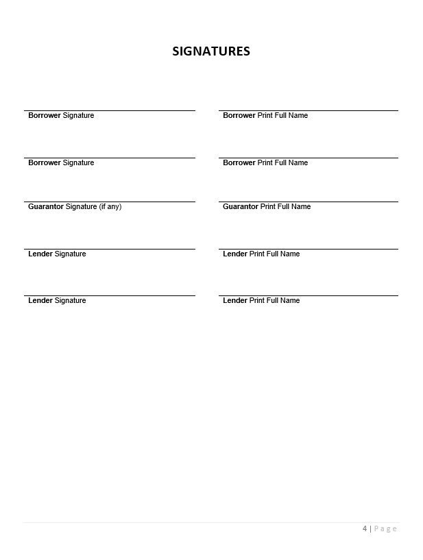 Editable Promissory Note Template (WORD & PDF) - Etsy