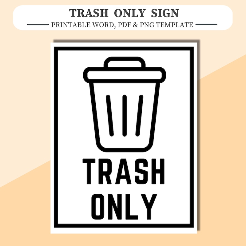 This is Not Trash Sign - Etsy