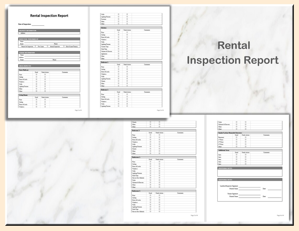 Landlord Rental Forms Bundle: Editable Lease Templates (word & PDF) - Etsy