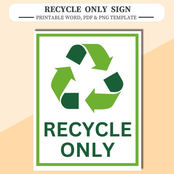 Recycle Sign - Etsy