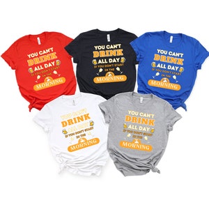 Drink All Day Funny T-shirt Transfers 12pc