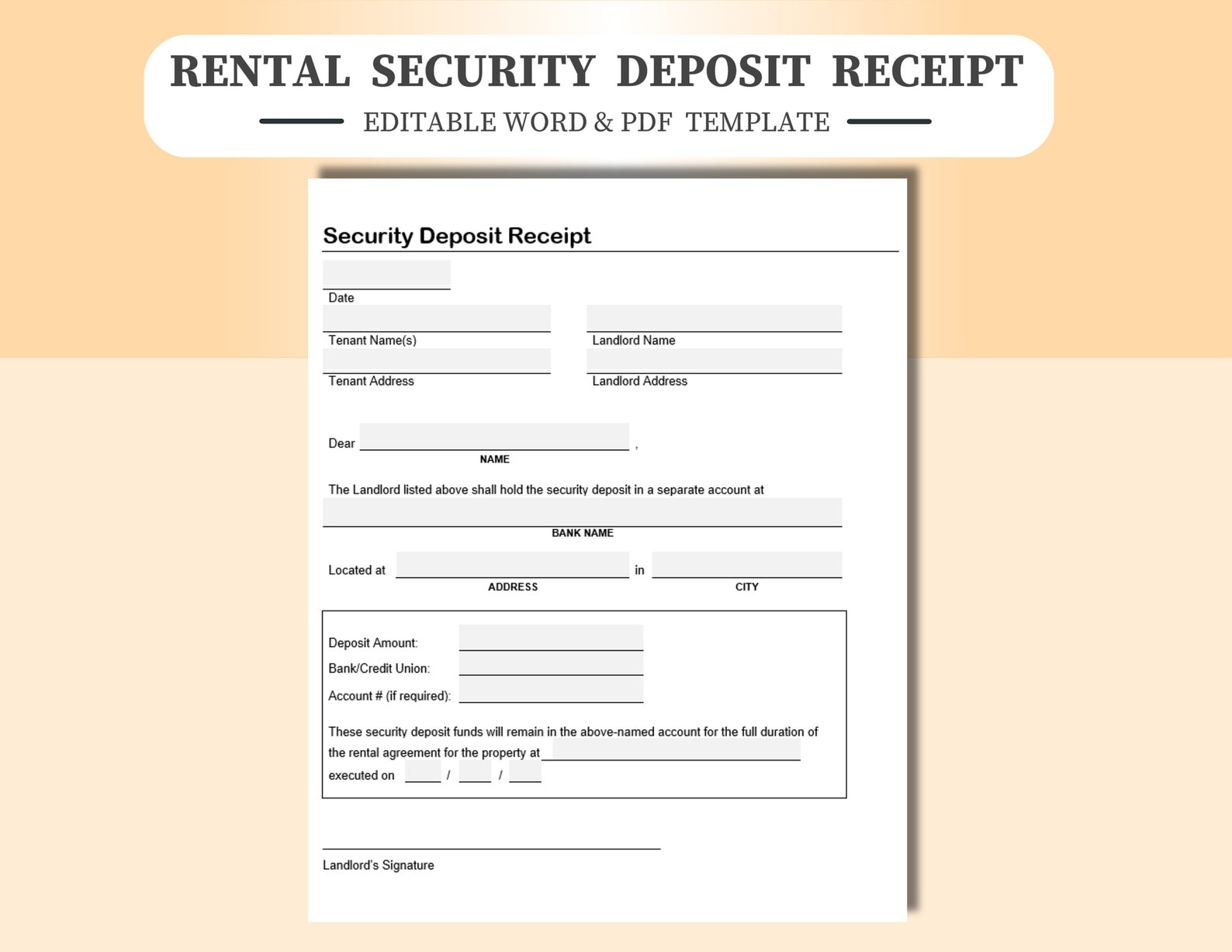 Rent Security Deposit Receipt Editable fillable In WORD PDF Rental rent-security-deposit-receipt-editable-fillable-in-word-pdf-rental