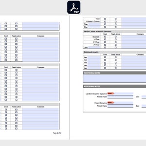 Rental Inspection Report. Editable, Printable. Landlord Inspection Report, Property Inspection ...