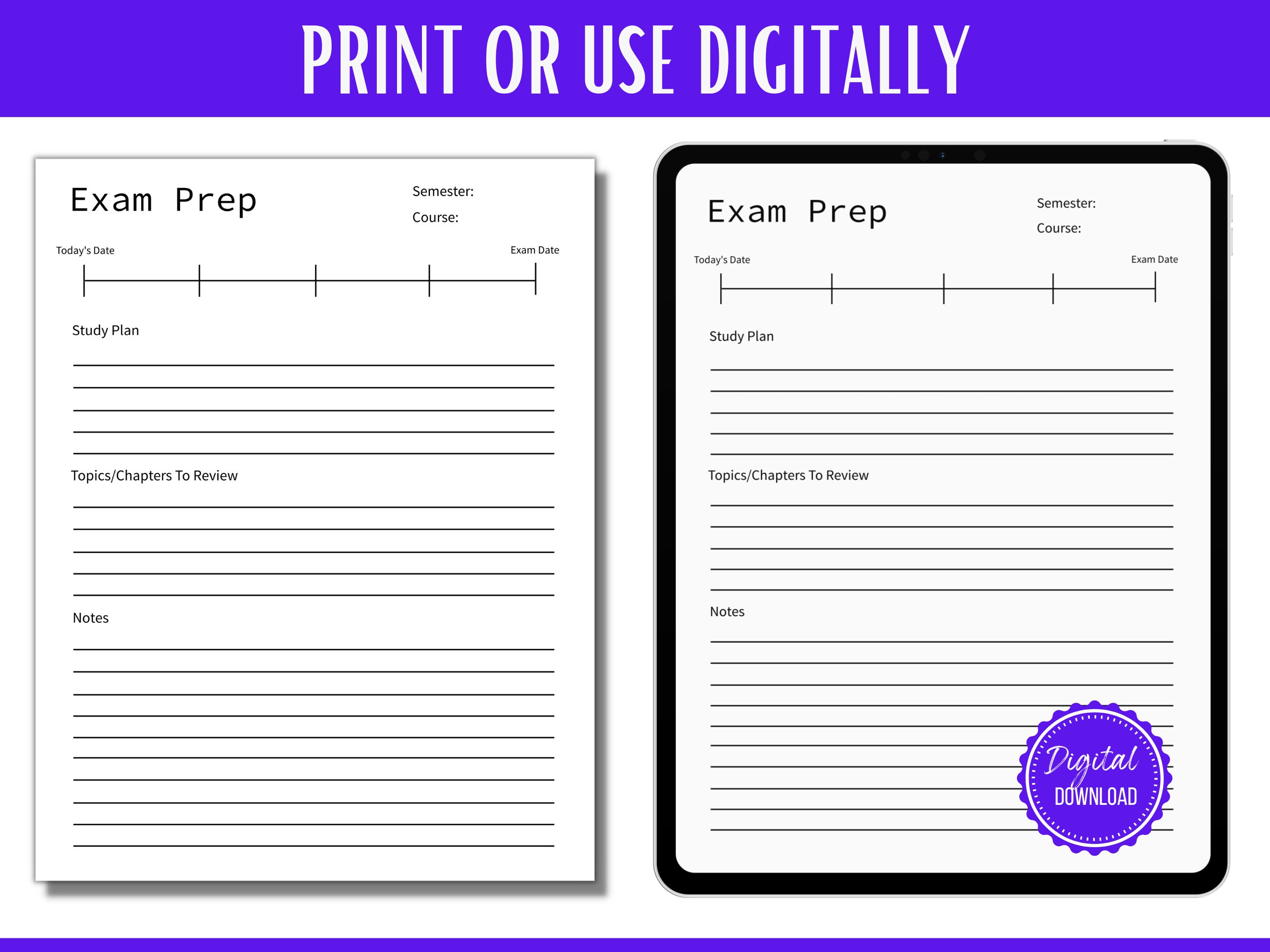 Printable Student Planner, High School Planner, Middle School Planner ...