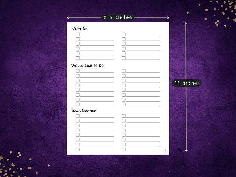 Brain dump to do list template adhd to do list template digital