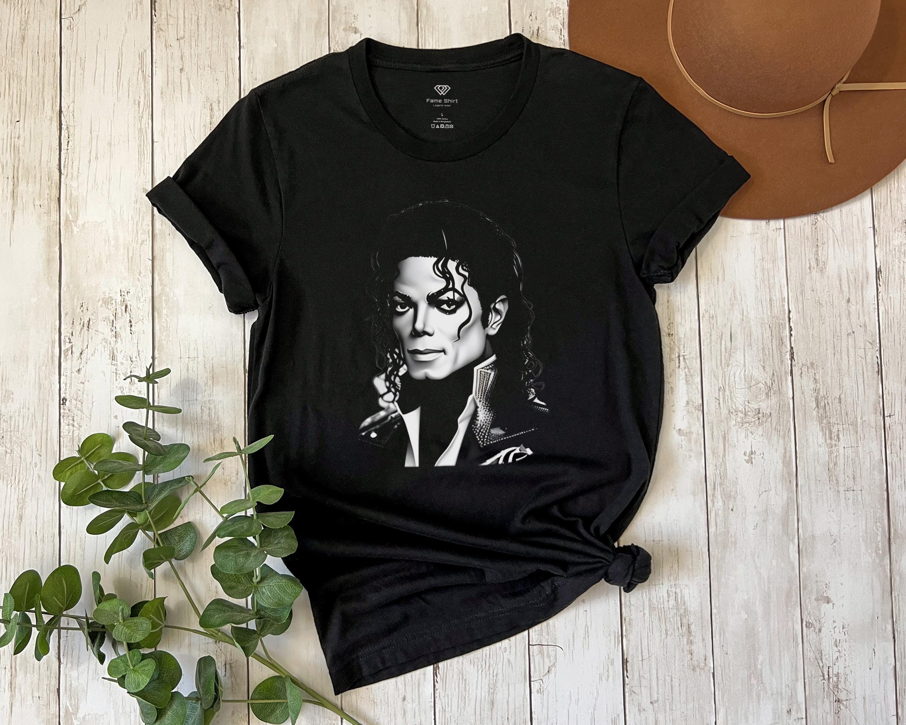 Michael Jackson Iconic Black and White Unisex Tee, Music Michael Jackson Iconic Black and White Unisex Tee, Music