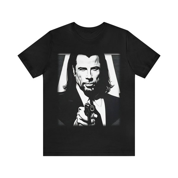 John Travolta T-shirt, Vincent Vega tee, Pulp Fiction tshirt, vintage wear, premium tshirt, Hollywood actor clothing, Hollywood star