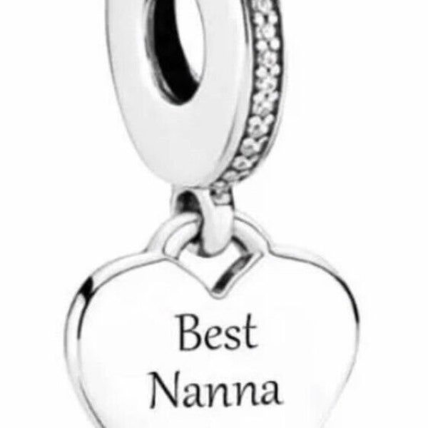 Best Nanna Charm Genuine 925 Sterling Silver Gift