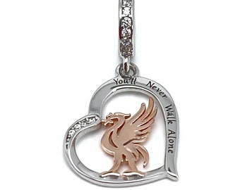 Girl's Sterling Silver Dove Charm Pendent Suspended On A - Foto 12