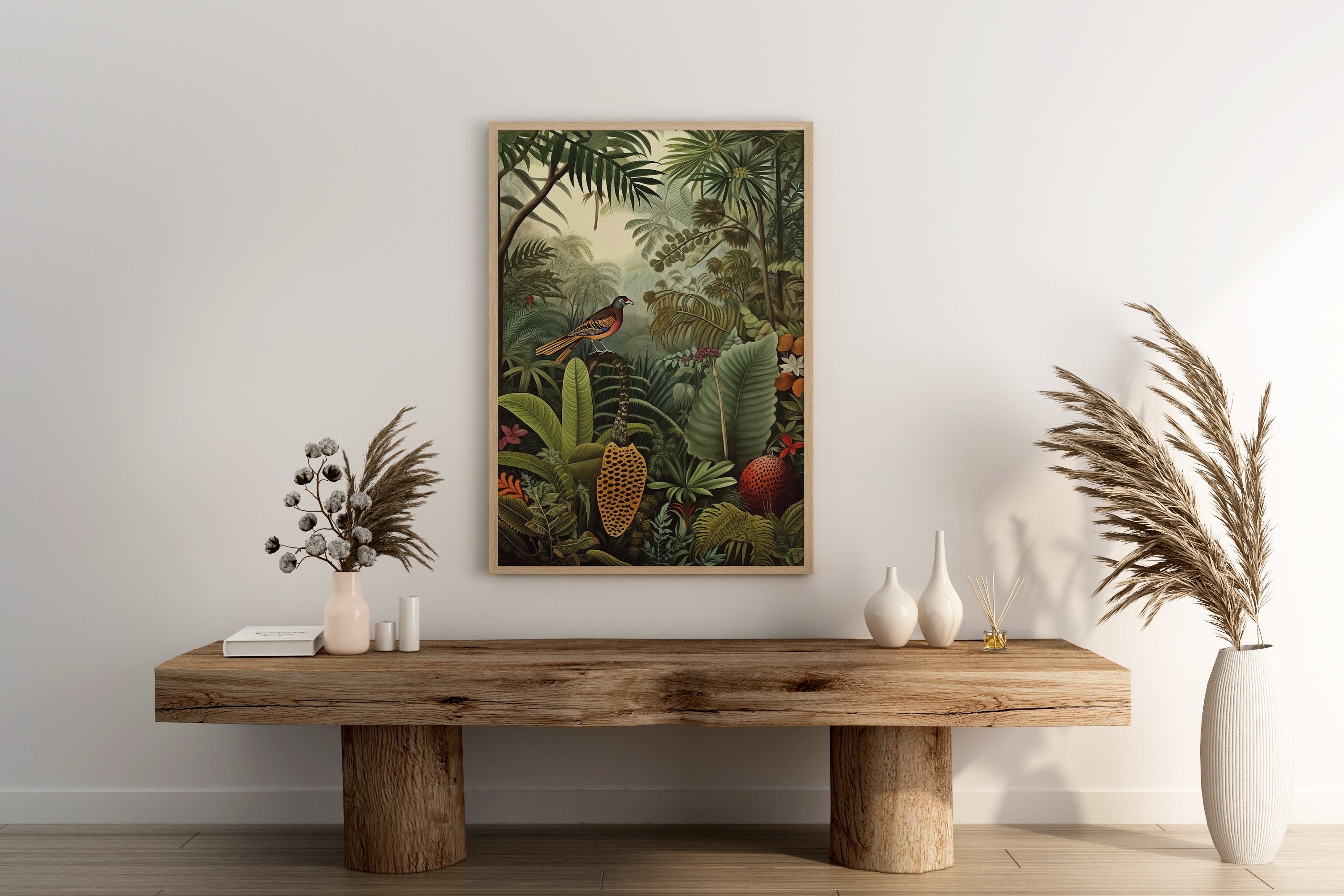 Tiger in a Tropical Storm - Detail print by Henri Rousseau