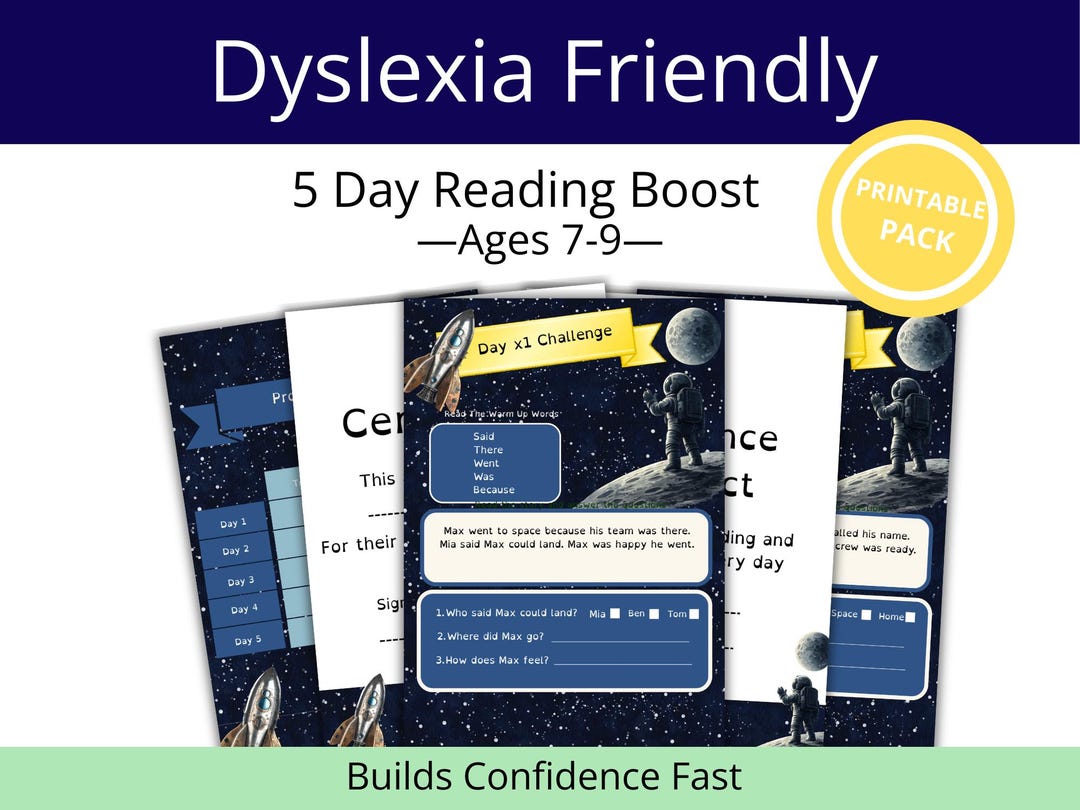 Dyslexia Worksheets Ages 7–9 Printable PDF | Reading Comprehension