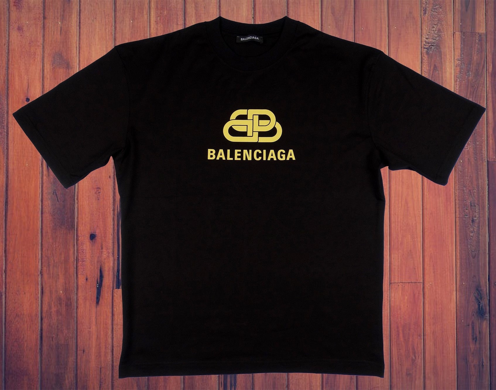Balenciaga Political Campaign Embroidered Logo Tshirt Black  The  Factory KL