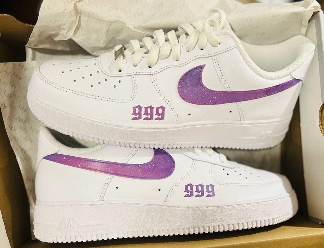 Custom Angle Number Af1 Woman and Mens Sizes Angle Number Etsy