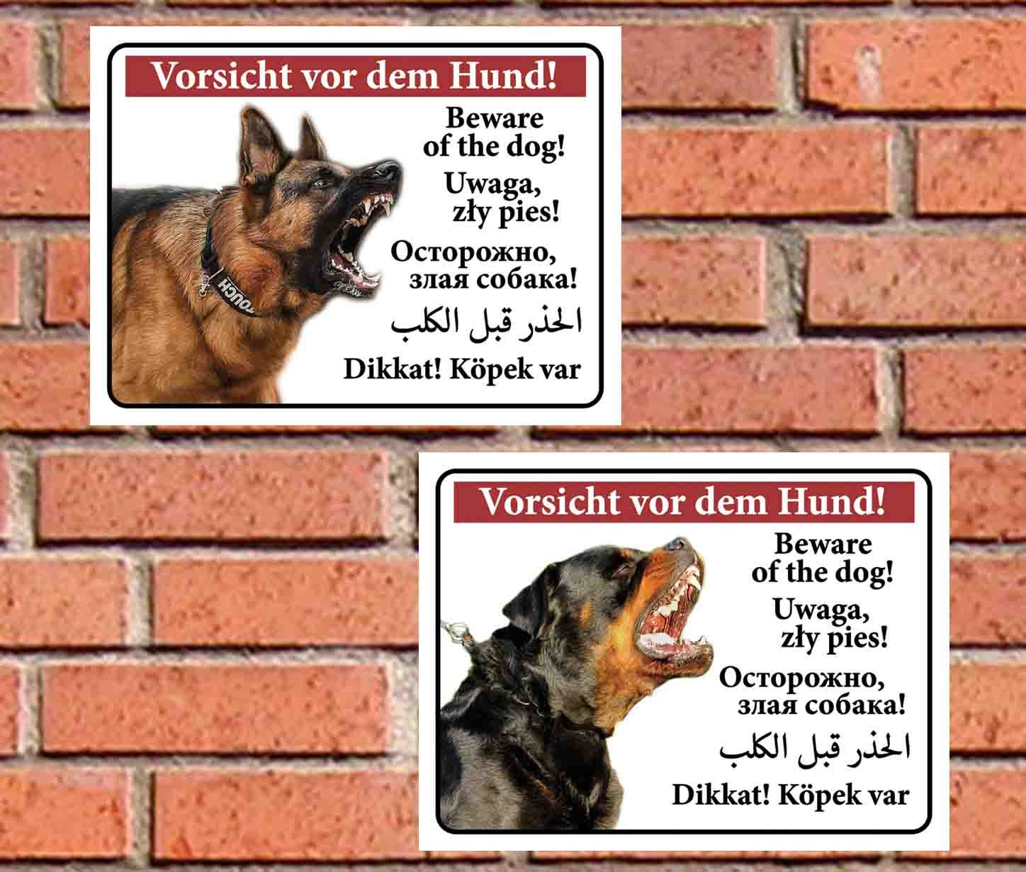 Warnung vor dem hunde schild - .de