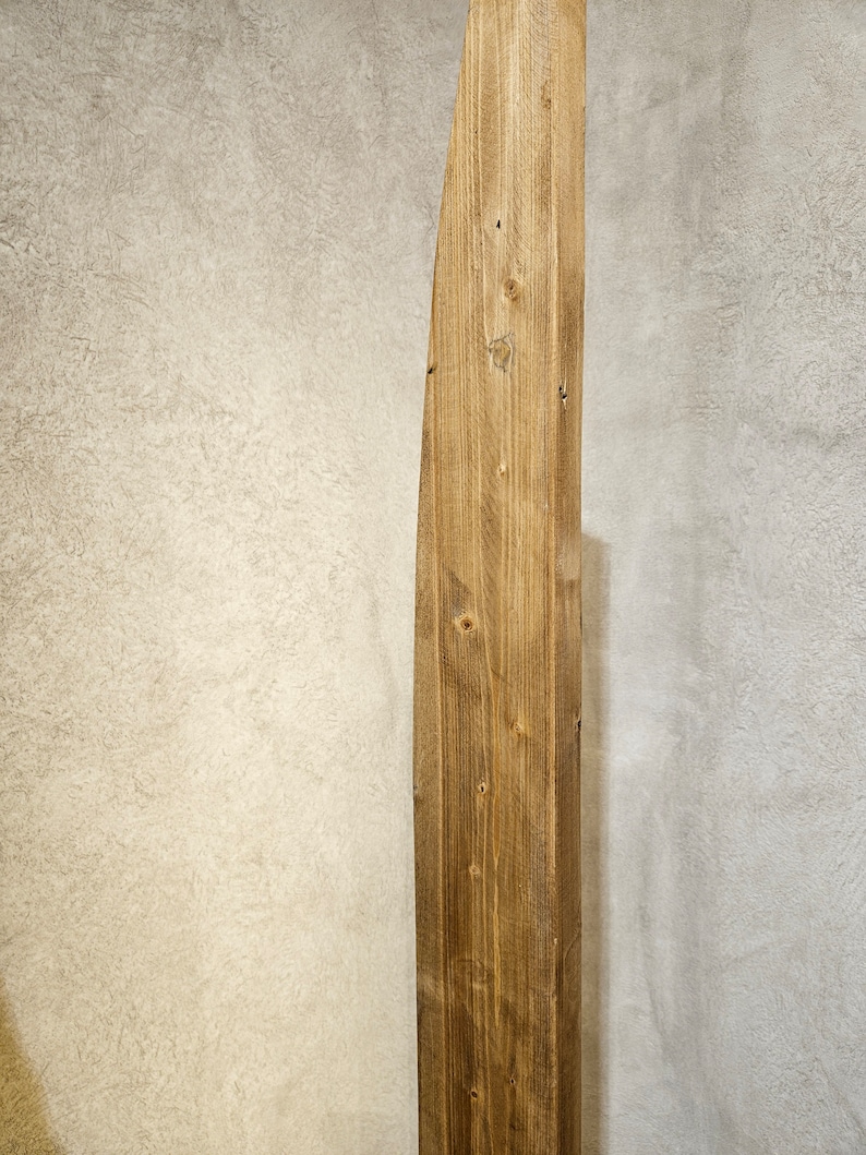 Sail Wood Floor Lamp, Modern Standing Lamp, Corner Floor Lighting, Modern Home Floor Lamp, Minimalist Home Decor, Natural Wood Lamp Decor image 5