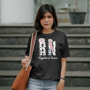 Registered Nurse Shirt, RN Tee, Personalized Nurse Tee, Nurse Week Shirt, Funny Nursing Shirt, Registered Nurse T-shirt, Bella Canvas shirt