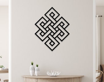 Celtic Endless Knot Metal Wall Art, Irish Decor