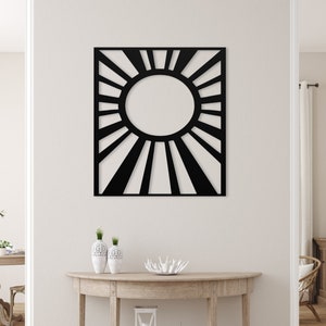 Sunshine Metal Wall Art, Sunburst Metal Sign, Sunlight Wall Decor, Sunny Wall Art, Rising Sun Wall Sign, Shining Sun Metal Decor