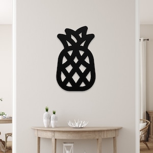 Metal Pineapple Wall Art, Pineapple Metal Sign, Pineapple Lover Gift, Tropical Metal Sign, Pineapple Decoration, Cute Pineapple