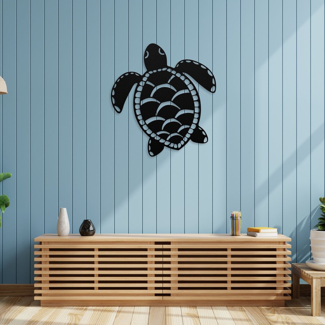 Sea Turtle Metal Wall Art Metal Sea Turtle Wall Decor Sea Etsy
