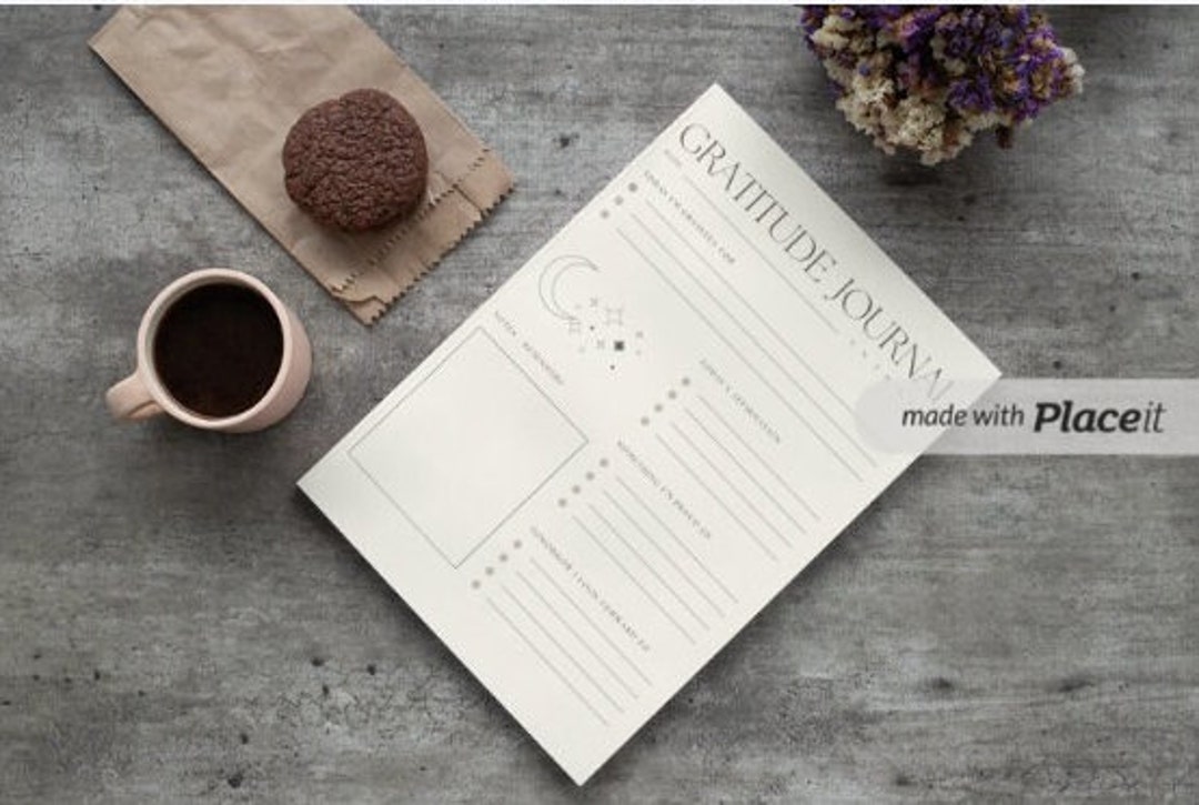 Daily Gratitude Journal Digital Download Printable Weekly Planner Habit ...