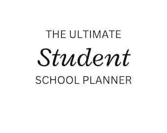 college student planner pdf Printable Student Planner